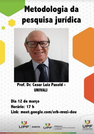 Metodologia da Pesquisa Jurídica Dia 12 de março de 2021