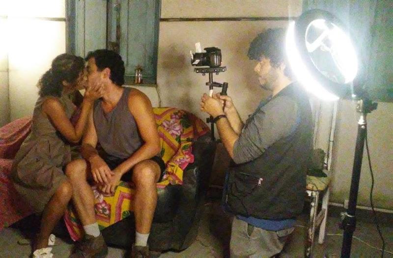 Bastidores do curta "O Pequeno Recruta"