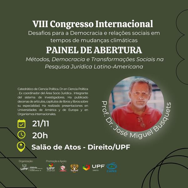 VIII Congresso Internacional 21 e 22 de novembro