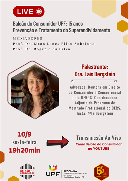 Balcão do Consumidor - 15 anos: Prevenção e Tratamento do Superendividamento Dia 10 de setembro de 2021